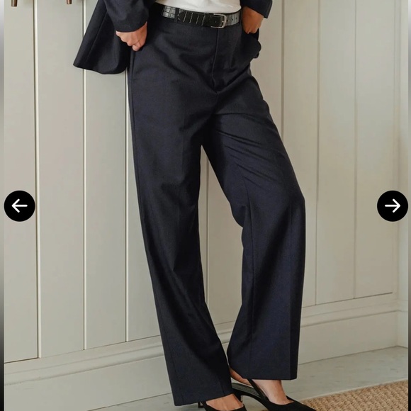 NWT! Jenni Kayne Brentwood Trouser in Navy - 2 (Petite Length)